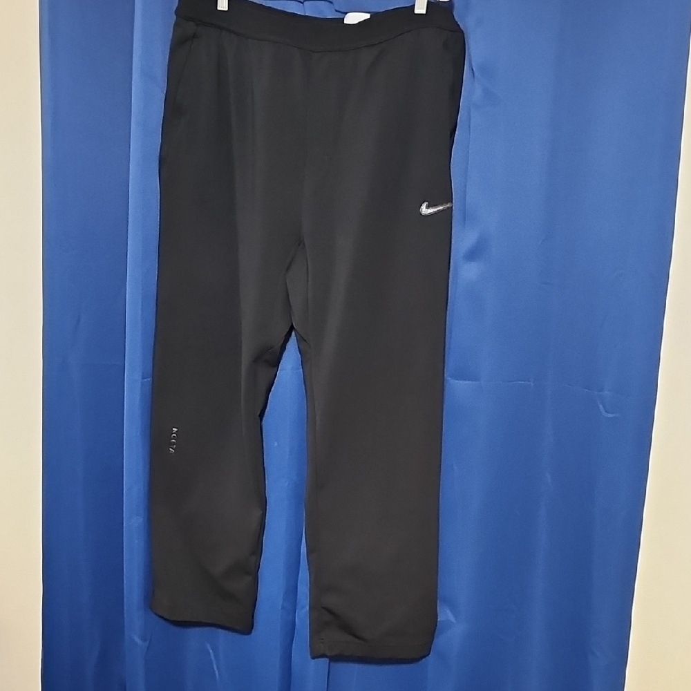 Nike Mens Black Joggers with White Logo